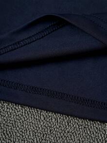 Men'S 180G 100% Casual T-Shirt, Plus Size - 黑色 - 查看 5