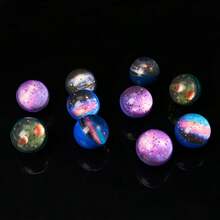 漂浮實心星空宇宙彈力球,兒童派對用品,萬聖節、聖誕節、新年禮物,DIY手工藝,扭蛋機,幼兒園道具,學校獎勵,聖誕襪填充物(隨機顏色) - 彩色 - 查看 8