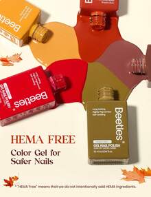 Beetles 30 Colors 10ml Each HEMA Free Spring Gel Polish Kit With Top And Base Coat, Swatch Card Soak Off UV LED Manicure - 30 Colors 10Ml Retro Reverie - 查看 7