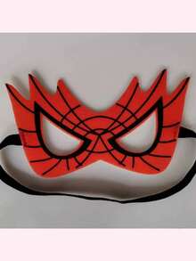 5pcs, Marvel Spider-Man Felt Mask, Elastic Band Eye Mask, Halloween Costume Accessory, Birthday Party Small Gift, Carnival Outfit Photo Prop, Marvel Role Play Gift - Multicolor - View 3