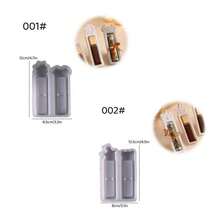SILIKE LUFEI 1件 2格萬聖節幽靈與蝙蝠禮物架模具，矽膠黏土模具，適用樹脂、石膏、蠟燭、香氛用品，居家裝飾展示架 - 萬聖節禮物支架模具 - 查看 2