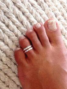 1pc Fashion Minimalist Adjustable Toe Ring, Suitable For Summer Beach Vacation Wear - Foot Ring - View 6