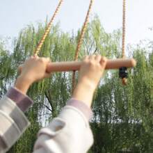 1PC 3-In-1 Fun & Fitness Swing For Outside, Swing Seat, Sensory Swing Rope Swing For Tree Swing Set Accessories Saucer Swing Disc Swing Backyard Swing Indoor-Outdoor Climbing Frame Sports & Outdoor Play Toys - 墨綠色 - 查看 9
