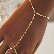 GLIMMER GI 1pc Women's S925 Sterling Silver Low-Allergy Chain Bracelet, European And American Style Versatile Fashion Daily New, Suitable For Daily Wear/Vacation/Valentine's Day/Birthday/Mother's Day Gift, European And American Style/Bohemian Style - Silver - View 11