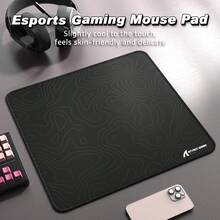 ATTACK SHARK CM02 PRO Gaming Mouse Pad, Speed Type, Large Desktop Mouse Pad, Waterproof Surface, Stitched Edges, Non-Slip Rubber Base, L Size, Composite Material, 17.72" X 15.75" X 0.16" - View 2