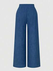 Women Pants - Blue - View 2