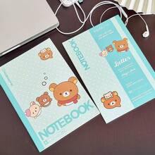 Rilakkuma Cute Cartoon Bear Notebook, Student B5 Lined Journal Notepad - Multicolor - View 6