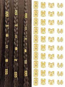 160入髮箍髮夾環形髮環 辮髮飾品 夏季 Loc 辮髮飾品 - 金色 - 查看 1