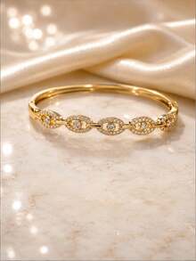1pc Women's Bracelet, Fashionable Minimalist Creative Exquisite Unique Personalized Versatile Niche Vintage Design Bracelet - S63084 - View 7