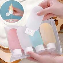 4-Pack Portable 60ml Water-Based Lotion Bottles, Travel Size, Leak-Proof, Suitable For Filling Lotion - A - View 3