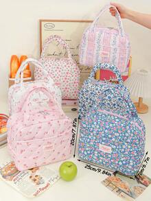 1pc Ins-Style Insulated Lunch Bag For Women, Multi-Functional Storage Bag, A Must-Have For Travel And Picnics, Large Capacity, Compact And Portable, Suitable For Office, Travel, Picnics, School And Other Occasions. - Multicolor - View 11