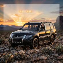 Mô hình xe Pajero hợp kim 1:32 xe địa hình SUV hai màu đen trắng, cửa mở được, vật trang trí xe mô phỏng chân thực - Nhiều màu - Xem 7