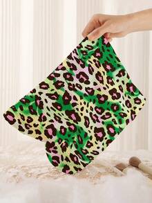 1pc Portable Cosmetic Storage Bag Animal Pattern Double-Sided Print Travel Zipper Makeup Bag Multi-Functional Toiletries Organizer - Multicolor - View 5