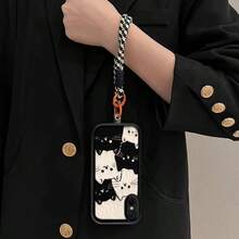 A Little Cat Phone Case 2026's Latest Hot-Selling Cat Mobile Phone Case Cell Phone Case For Galaxy S26, S25, S24, S24Plus/S24+, S24Ultra, S24FE, S20, S21, S22, S23 Compatible With IPhone 11/11 Pro/11 Pro Max/12/12 Pro/12 Pro Max/13/13 Pro/13 Pro Max/14/14 Pro/14 Pro Max/15/15 Pro/15 Pro Max/16/16 Pro/16 Pro Max IPhone16E Shaped Grip Military Shockproof Protection Silicone Case G04/G05/G13/G14/G15/G22/G24/G32/G60/G85 - Black - View 7