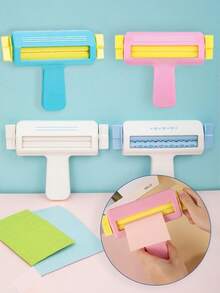 1/2 piezas Herramienta de repujado de papel ondulado, herramienta pequeña para plegar papel, adecuada para manualidades hechas a mano, cartulina y decoración de álbumes de recortes, con adhesivo de doble cara - multicolor - Ver 2
