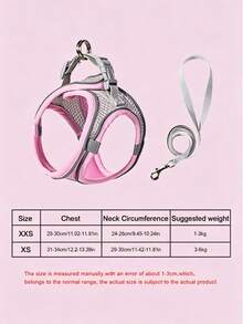 1pc Reflective Mesh Rabbit Leash, Rabbit Harness, Rabbit Accessories, Breathable Pet Vest, Adjustable Leash, Rabbit Pet Supplies, Suitable For Small And Medium Pets, Rabbit Supplies, Hamster Accessories, Hamster Leash, Hamster Supplies - Multicolor - View 9