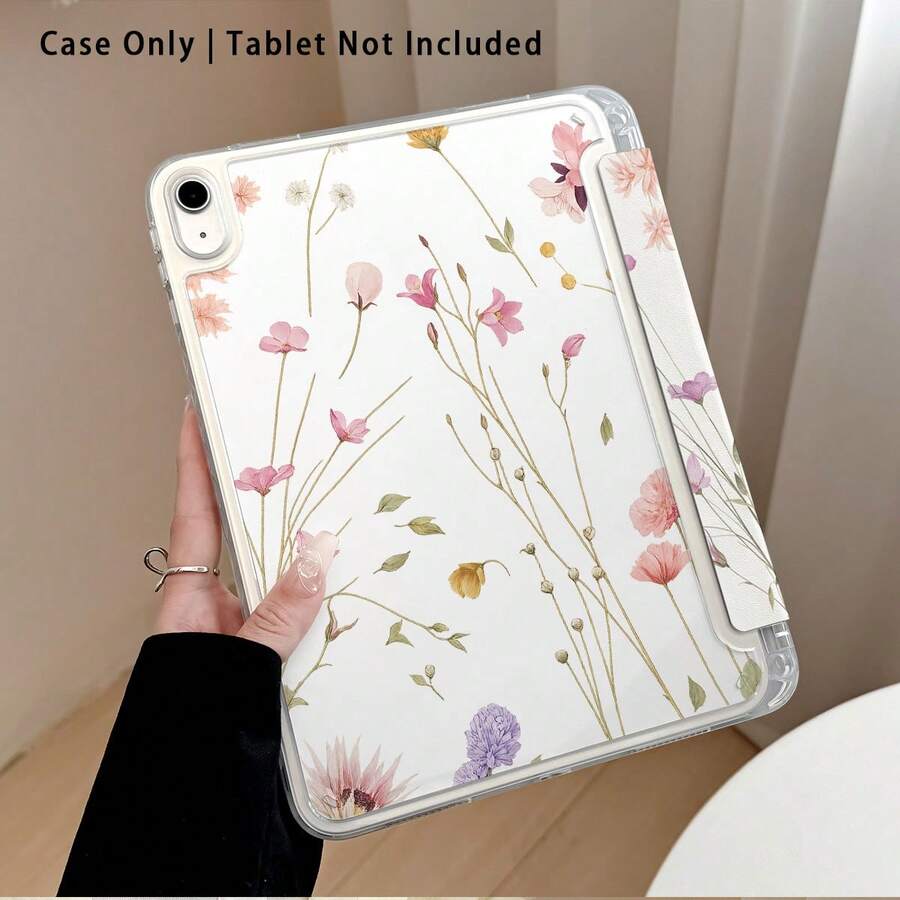 Casing Pelindung Tablet Akrilik Kristal dengan Motif Bunga dan Efek Lukisan, Kompatibel dengan Honor 8/9/10/X8/X8A/X9/X8Pro/X9Pro, MatePad SE 11 Inch/MatePad 11 Inch/11.5 Inch, MatePad Pro, Apple Generasi ke-10/11 2025 (A16), Galaxy Tab A7/A9 dan Model Populer Lainnya - Gaya 28 - View 1