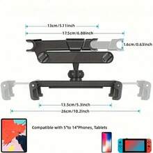 Car Tablet Holder, Headrest Tablet Mount, Compatible With IPad Air Mini And Other 4.7-12.9 Inch Phones And Tablets - A - View 3