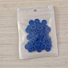 MIBORIL 50pcs/10mm Multi-Color Thin Edge Round Resin Black & White Doll Clothing Buttons Sewing Buttons 4-Hole Hand-Sewn Buttons - Multicolor - View 11