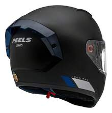 Capacete Peels Icon Pro 2nd Preto Azul Fosco Óculos Solar - 58 - Visão 3