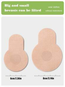 20/40pcs Women Plus Size Disposable Pull-Up Non-Woven Nipple Covers, Thin Invisible Soft Comfortable, Anti-Exposure And Anti-Nipple Show - Multicolor - View 8