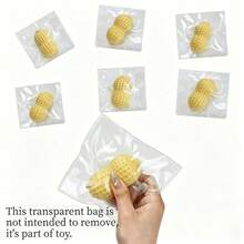 互動派對花生捏捏樂，柔軟矽膠可變形感官玩具，逼真堅果造型紓壓玩具，適合成人於學校與職場使用的放鬆玩具 - 彩色 - 查看 7