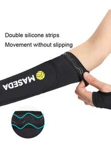 1pc Unisex Volleyball Arm Guard Sports Protective Gear - Black - View 3