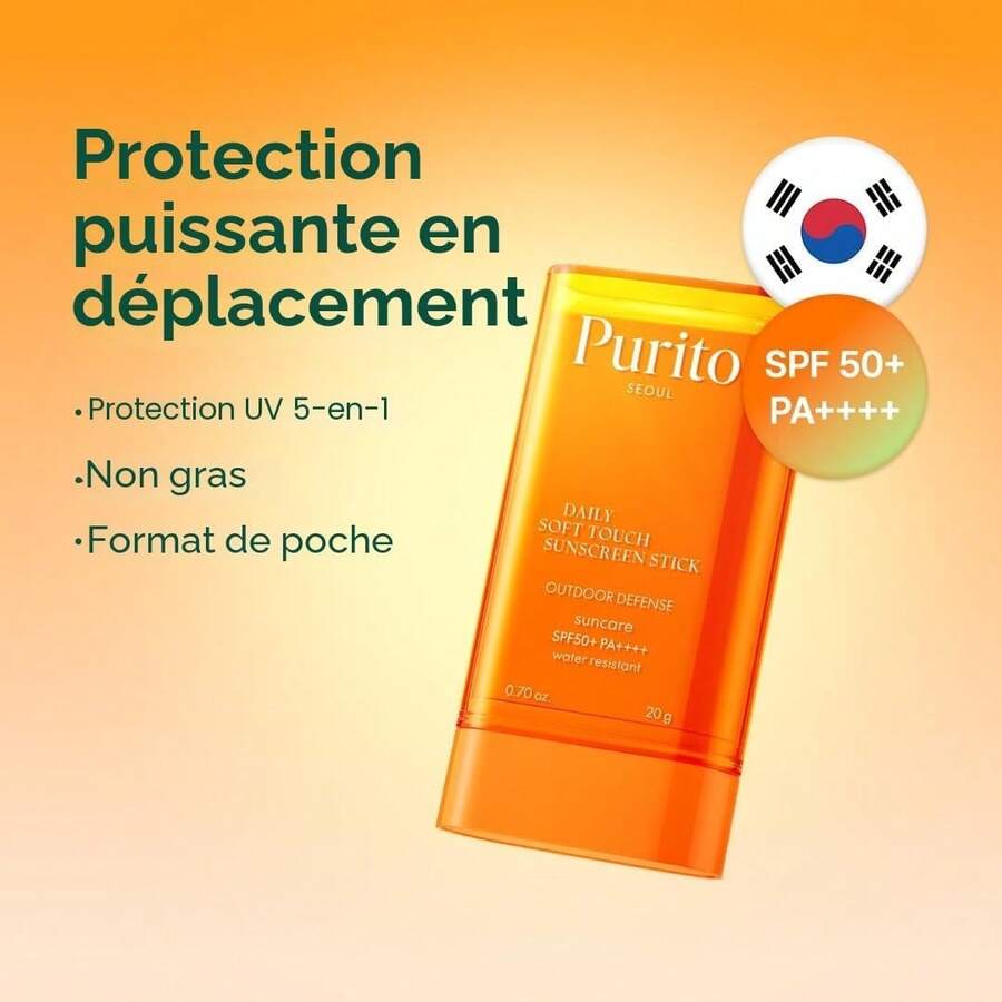 Purito SEOUL - عصا واقي شمس ناعمة الملمس يومية 20 جرام - عصا واقي شمس يومية - أبيض - مشاهدة 1