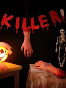 5pcs/1pc Halloween Party Props Include Realistic Prosthetic Hands, Prosthetic Arms, Prank Props, Lifelike Severed Hands, Severed Feet, And Bloody Limbs; Halloween Horror Decorations; Haunted House Sets; Party Sets; And Thriller-Themed Events. - Multicolor - View 2
