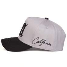 1pc Men's Gothic LA Trucker Hat, Personalized Letter Embroidery Baseball Cap, Street Fashion 5-Panel Cap, Outdoor Sun Protection Casual Hat For Spring/Autumn Travel, Beach Vacation - Multicolor - View 6