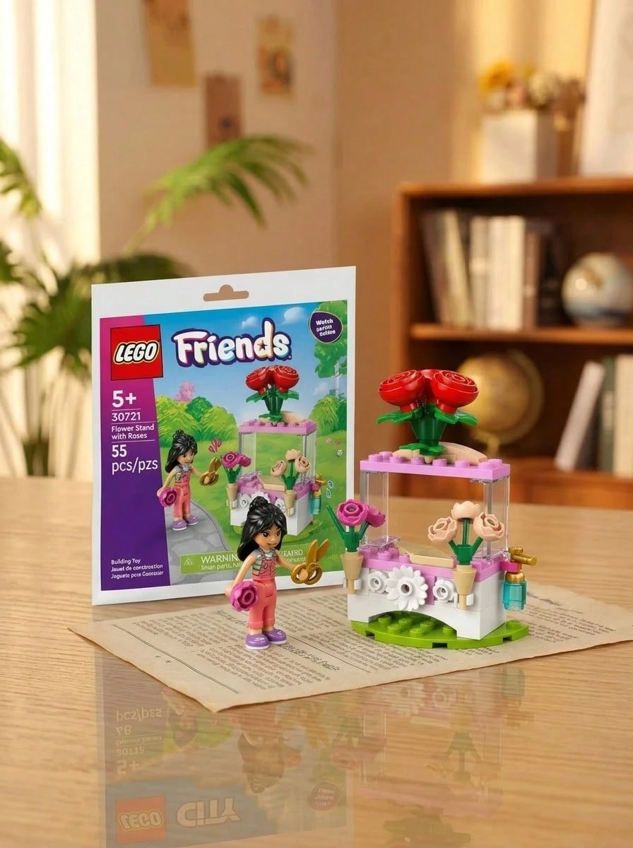 LEGO Friends Flower Stand With Roses Kids 5Years+ 30721 - Multicolor - View 1