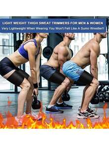 1pc Women's Outdoor Sauna Thigh Sweat Band, Adjustable Leg Shaping Compression Strap, Training Sweat-Inducing Leg Sleeve Sports Leg Guard - Multicolor - View 9