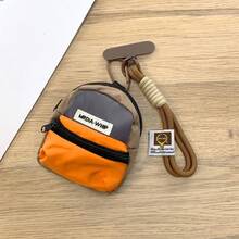 Mini Handheld Coin Purse, Portable Earphone & Key Storage Pouch, Universal Bag Charm - Multicolor - View 4