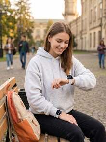 6pcs/Pink Heart-Shaped Full Jewelry Set + Astronaut/Rocket Digital Display Electronic Watch Complete Set, Sweet And Energetic, Versatile For Students And Daily Commute, One Set To Complete Your Outfit Accessories. Suitable For Parties, Dates, Outings And Various Holidays - Multicolor - View 6