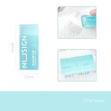 1pc Cute Simple Solid Color Transparent Visible Erasers Student Stationery For Back To School - One Size Fits All (color Random) - View 8