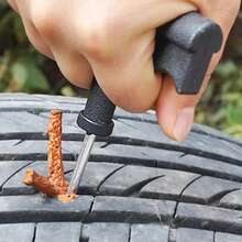 5pcs Car Tire Repair Tool Set Vacuum Tire Special Emergency Motorcycle Electric Vehicle Universal Rubber Strip Quick Tire Repair - A - View 1