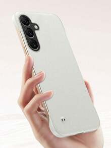 Galaxy S26 Ultra S25 Edge S24 S23 S22 Plus S21 S20 Ultra S20 Plus FE Note10 Note20 Ultra 適用超薄無框砂岩啞光硬殼手機保護套，防摔防震全鏡頭保護蓋 - 黑色 - 查看 5