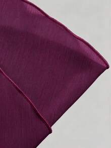 Women's Elegant Chiffon Mini Dress, Tie Neck Cold Shoulder Sleeveless High Waist Flowy A-Line Skirt, Suitable For Party And Outing - Purple - View 6