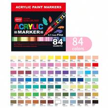 1pc Acrylic Marker Pens 36/60/84/120/168/240 Colors Optional, Waterproof, Odorless, Layerable, Art Brush, Suitable For Colored Sketching Marker Pens, Suitable For Artist Painting Pens, Used For Making Christmas, Thanksgiving, New Year Gifts, Easter Eggs, Holiday Gifts, Card Making, Metal, Ceramic, Wine Glasses, Halloween Decoration Doodle Painting Pens, Coloring Pens - Acrylic Marco Pen - View 22