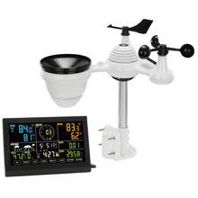 7-In-1 Wireless Weather Station, 7.5 In Color Display, Digital Weather Station Indoor Outdoor, For Temperature Humidity Wind Speed/Direction Rain UV, With Forecast Data, Alarm, Alerts-NO WIFI - 7.5" - View 8