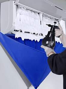 Air Conditioner Cleaning Cover With Water Collection Bag, Waterproof Hanging Cleaning Cover, Cleaning Kit, Cleaning Brush, Air Conditioner Water Tray, Sewage Collection Bag, Suitable For Air Conditioner Cleaning, No Cleaning Agent Included, Easy To Install, All-Season Use, Prevents Damage To Walls And Other Areas, Suitable For Homes, Offices, Hotels, Shops, Rental Properties And Other Locations - Multicolor - View 6