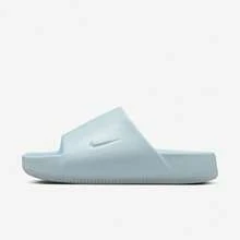 Nike Calm Comfortable Lightweight Anti-Slip And Abrasion-Resistant Slip-On Sandals, Women's, Blue - Baby Blue - View 4
