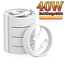 1/3/5 buah Kabel Transfer Data Efisiensi Tinggi 3,3 kaki/100 cm untuk Pengisian Cepat, Kompatibel dengan iPhone 14 Pro Max/14 Pro/14 Plus/14/13/12/11/XS/XR/8/7/6 Series - Putih - View 10