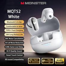 Monster MQT52 無線藍牙 5.4 入耳式耳機，雙遊戲與音樂模式，0.08s 超低延遲，13mm 驅動單體，HiFi 立體聲，隔音降噪，IPX4 防水，長效續航，適用遊戲、運動、商務、學習 - 查看 14