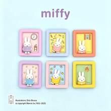 Magnet Kulkas ABS Miffy Berlisensi Resmi, Desain Kelinci Kawaii, Tempat Foto Meja Multi-Pola, Dekorasi Rumah & Kantor Magnetik, Dekorasi Harian Estetik untuk Remaja & Dewasa, Hadiah Koleksi 14+ - MultiWarna - View 3
