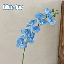 1/6pcs Artificial Orchid Flowers, Large Vivid Phalaenopsis Orchid Flower Stems, Classic Style Artificial Orchid Branches, Decorative Silk Phalaenopsis Flowers, Ideal For Home Decor, Weddings, Halloween And Thanksgiving - Phalaenopsis Orchid - View 14