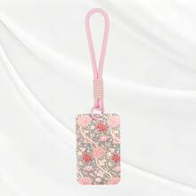 1pc Vintage Floral Pattern Card Holder With Short Wrist Strap Lanyard, Anti-Loss Student ID Card Protector, Cute Keychain Lanyard For Bus Card, Access Pass, Work Name Tag, Women's Gift - Multicolor - View 10