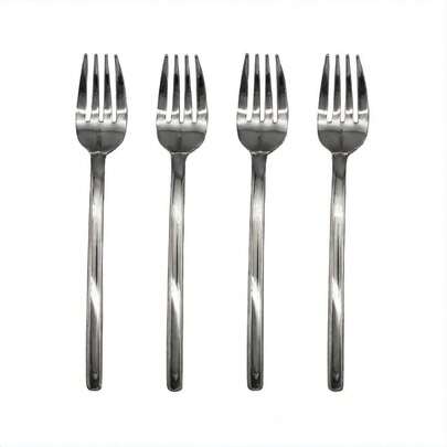 18/8 Stainless Steel Salad Fork Set (4PC) 6 7/8"