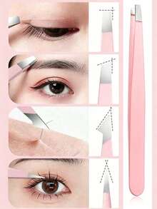 4/1pc Professional Tweezers Set, Mini Travel Tweezers, Precise Tweezers For Facial Hair Grooming And Eyebrow Shaping, Best Tweezers For Sensitive Skin - A - View 11