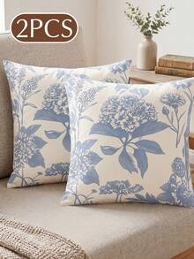 1 pieza/2 piezas Funda de almohada estampada (relleno de almohada no incluido), impresión de un solo lado, suave y transpirable, amigable con la piel y duradera, decoración del hogar, apta para todas las estaciones, lavable a máquina, certificada por OEKO-TEX - Multicolor - Ver 10